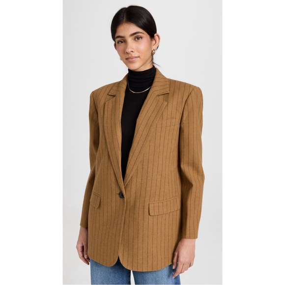 Madewell Oversized Blazer in Pinstripe size 8 - Picture 1 of 8